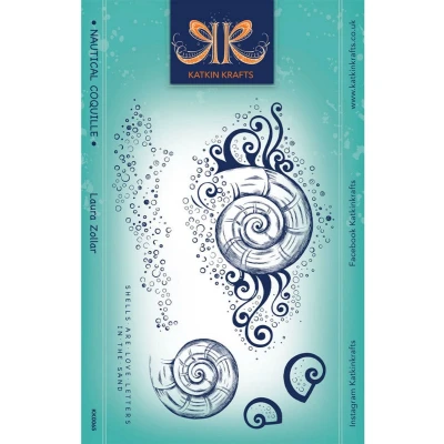 Afbeelding van Katkin Krafts Clear Stamp Set Naturical Coquille
