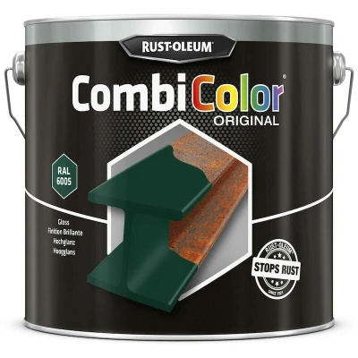 Afbeelding van Rust oleum Combicolor Hoogglans Mosgroen 6005 2,5 Liter