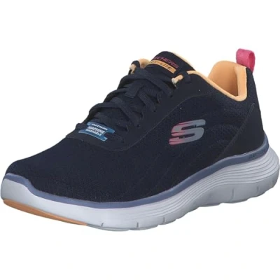 Afbeelding van Skechers Flex Appeal 5.0 Dames, Navy Mesh Multi Trim
