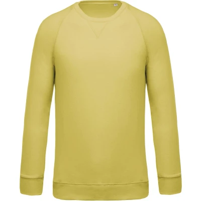 Afbeelding van Kariban Herensweater BIO ronde hals raglanmouwen K480 Lemon Yellow