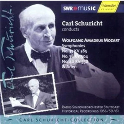 Afbeelding van Radio Sinfonieorchester, Carl Schuricht Mozart: Symphonies Nos.35, 38, 40 &amp; arien (CD)