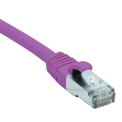 Afbeelding van Exertis Connect patchkabel CAT. 6, F/UTP, PoE, halogeenvrij, roze, 2,0 m Afgeschermde met snap in (F/UTP, CAT6, 2 m), Netwerkkabel