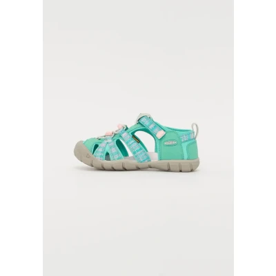 Afbeelding van Keen Seacamp Outdoorsandalen voor kinderen, Maat: 25/26, Bright aqua/giggle pink Kunststof/ textiel