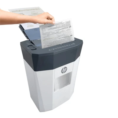 Afbeelding van HP OneShred Autofeed 80CC Papierversnipperaar 8 Blad P 4 / DIN 66399 Autofeeder Shredder 15 Liter Kantoor/ Thuisgebruik Wit
