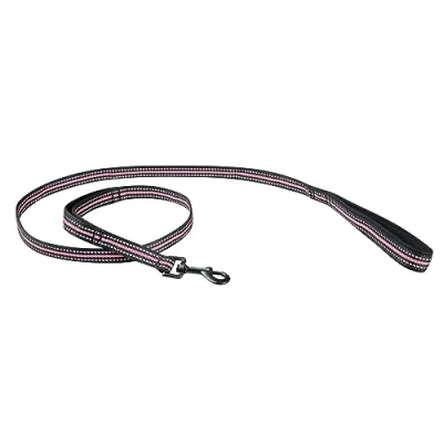 Image de Weatherbeeta Laisse pour Chien Réfléchissant Noir/Rose M