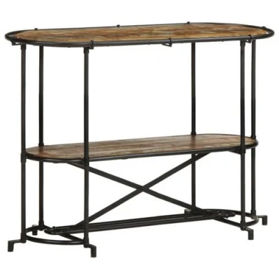 Afbeelding van vidaXL Wandtafel 110x42x76 cm massief gerecycled hout