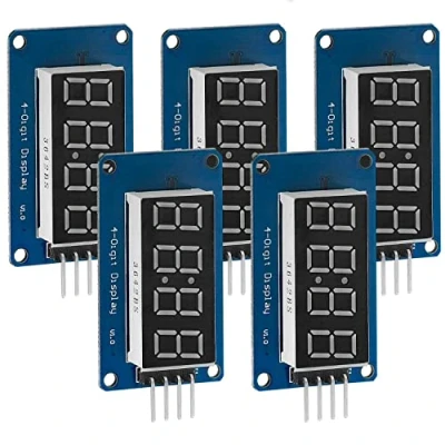 Afbeelding van AZDelivery 4 Bit Digital Tube LED Display Module TM1637 met Clock compatibel Arduino en Raspberry Pi Inclusief E Book!
