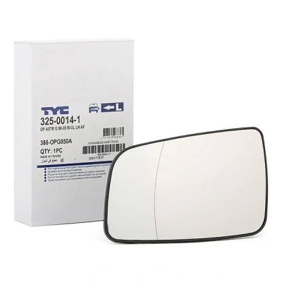Afbeelding van BLIC 6102 02 1291237P Spiegelglas Links OPEL: Astra G Saloon, CC, Coupe
