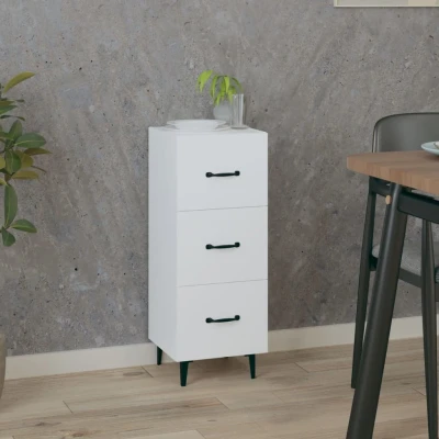 Afbeelding van Dressoir 34,5x34x90 cm bewerkt hout wit