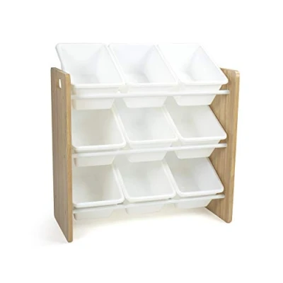 Afbeelding van Humble Crew WO70519 Toy Organiser, Natural Wood/White, 65.5 x 28 60 cm