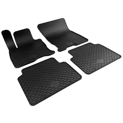 Afbeelding van WALSER RubberLine 50876 Vloermatset Rubber voor en achter 4 Zwart