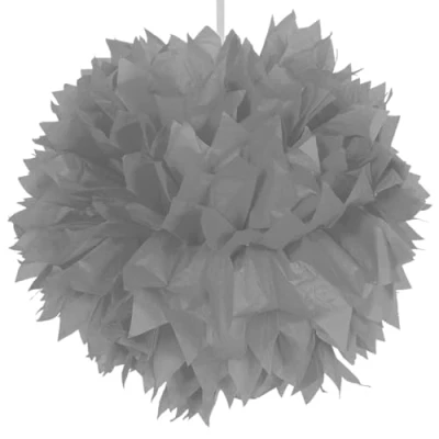 Afbeelding van Pompom zilver per stuk