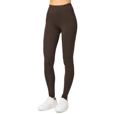 Afbeelding van Merry Style Dames Leggings Sport Vrijetijdsbroek Lang Viscose Sporbroek Yogabroek Bruin XXXL MS MS10 143 LE