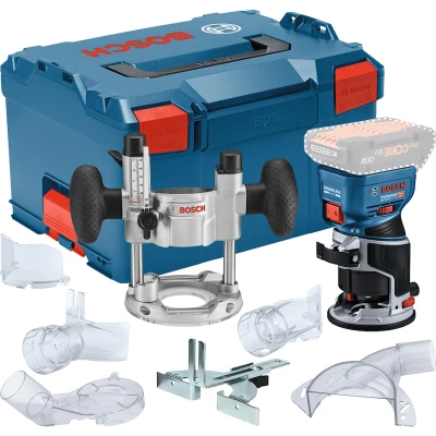 Afbeelding van BOSCH GKF 18V 8 accu kantenfrees met invaleenheid in L BOXX 238 (zonder en lader) 06016C2003