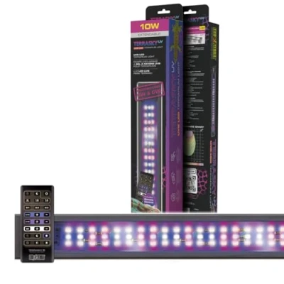 Afbeelding van Exo Terra EX TerraSky UV UVB LED terrarium verlichting Zwart 10W