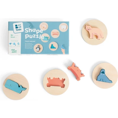 Afbeelding van BS Toys Houten Vormenpuzzel