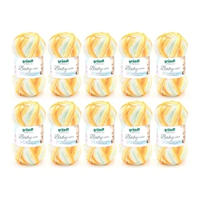 Afbeelding van 3457 03 Baby Color 10x50 gram oranje multicolor
