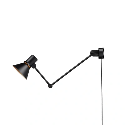 Afbeelding van Anglepoise Type 80 W3 wandlamp, stekker, zwart