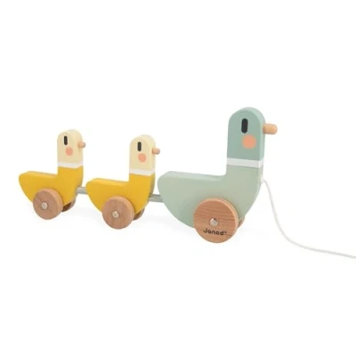 Afbeelding van Janod trekfiguur sweet cocoon eenden