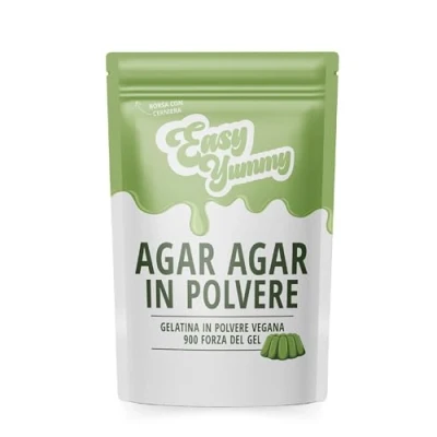 Afbeelding van Easy Yummy Agar Poeder (100g), 100% Plantaardig Bindmiddel met Hersluitbare Zak, Veganistisch Gelatinepoeder