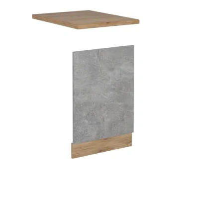 Afbeelding van Vicco Voorpaneel vaatwasser R Line, Beton/Krachtige Eik goud, 45 cm , WB