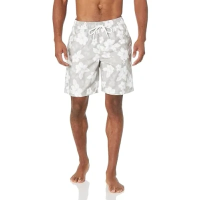 Image de Amazon Essentials Short de Bain 23cm avec Doublure en Maille, Poches, Fermeture à Cordon Homme, Gris, XL