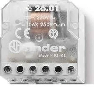 Afbeelding van Finder 260182300000PAS Pulsrelais Schakelaar per doos 230 Vac 1 NO 10 A 6 sequenties beschikbaar