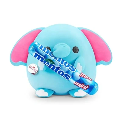 Afbeelding van Snackles ZURU Mentos olifant pluche dier 35 cm met merkaccessoires licentie snack