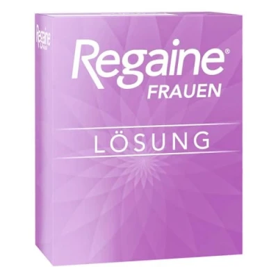Afbeelding van REGAINE Oplossing voor vrouwen Stop erfelijke haaruitval 3 maanden verpakking met 2% minoxidil stimuleert de haargroei applicators gericht gebruik