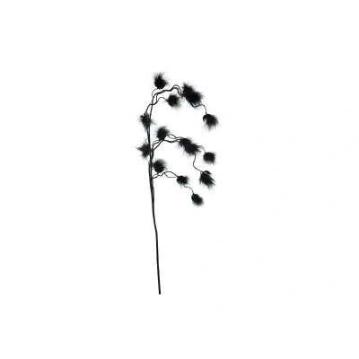 Afbeelding van Kunstbloem fluffy spray black108 cm kunstplant Van manen