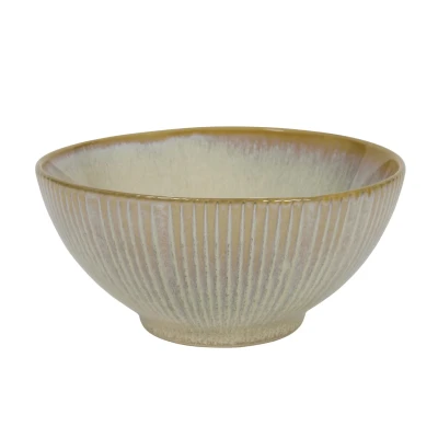 Afbeelding van Cookinglife Kommen Coastal Lines Ocean Beige ø 15 cm 6 stuks