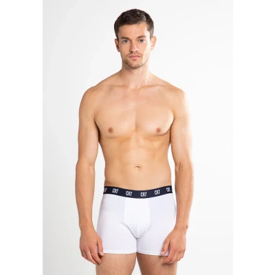Afbeelding van Cristiano Ronaldo CR7 BASIC, TRUNK, 3PACK. Onderbroeken, Heren, Maat: Small, Grauweissblauschwarz