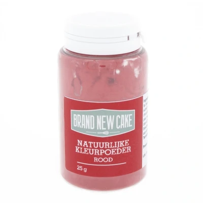 Afbeelding van BrandNewCake Natuurlijke Kleurpoeder Rood 25g (vette massa)