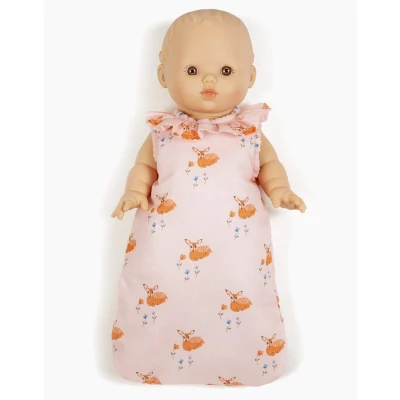 Afbeelding van Minikane slaapzak Hert met mouwtje voor poppen 34cm