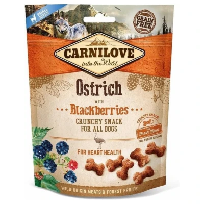 Afbeelding van Carnilove Crunchy Snack Struisvogel / Zwarte Bes 200 GR