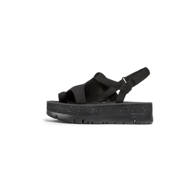 Afbeelding van Camper Oruga UP Sandalen met plateauzool, Dames, Maat: 40, Schwarz Schoenen