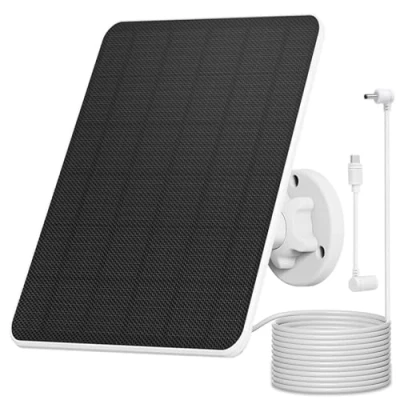 Afbeelding van Zonnepaneel 6 W voor camera, ring, zonnepanelen, zonnepaneel, compatibel met Ring Spotlight Cam batterij en Stick Up stekker