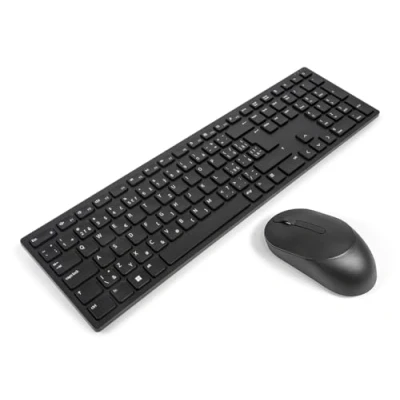 Afbeelding van Dell Pro KM5221W Toetsenbord en muis set draadloos 2.4 GHz QWERTZ Tsjechisch/Slovaaks zwart met 3 years NBD Advance Exchange