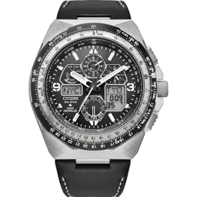 Afbeelding van Citizen Promaster Skyhawk A T JY8149 05E Horloge Leer Zwart Ø 46 mm