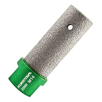 Afbeelding van KURSTOL Diamantboor: diameter van het diamanttrommelwiel 20 mm, XM14 schroefdraad voor vergroten de vorm bestaande ronde schuine porseleinen gat, hard keramiek, graniet, plat marmer