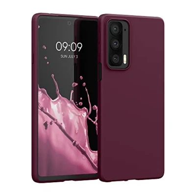 Afbeelding van kwmobile telefoonhoesje geschikt voor Motorola Edge 20 Hoesje smartphone Back cover in bordeaux violet