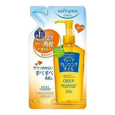 Afbeelding van KOSE Cosmoport Softymo Deep Cleansing Oil Navulverpakking 200 ml (Japanse import)