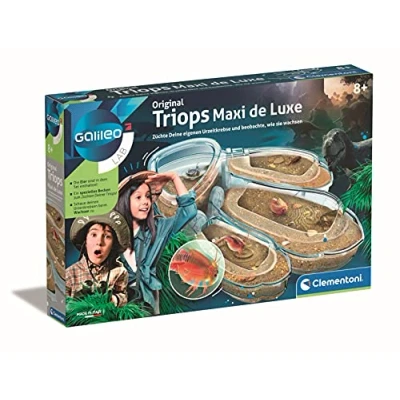 Afbeelding van Clementoni Galileo Lab 59246 Triops Maxi de Luxe, voor teelt en observatie van prehistorische rivierkreeften, speelgoed kinderen vanaf 8 jaar, nieuw model 2021