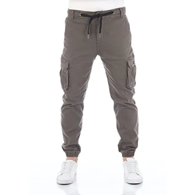 Afbeelding van riverso RIVHanno cargobroek voor heren, regular fit, cargobroek, stretch, outdoorbroek, zwart, groen, beige, olijf, W30, W31, w32, w33, w34, w36, w38, w40, w42, donkergroen (12400)