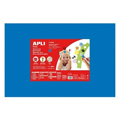Image de Mousse EVA thermoformable 40x60 cm Bleu 5 feuilles APLI AGIPA