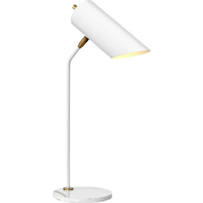 Afbeelding van Elstead Lighting LED Tafellamp Quinto 1X E27 Max 8W White/Aged Brass
