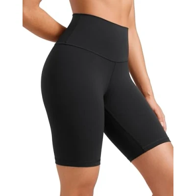 Afbeelding van CRZ YOGA Butterluxe Yogabort voor dames, met hoge taille, 20,3 cm, zwart.