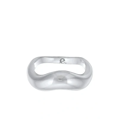 Afbeelding van Elli WAVE LOOK Ring, Dames, Maat: 54, Silber
