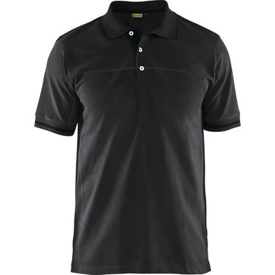 Image de Polo bicolore noir/gris foncé