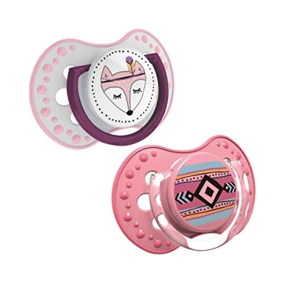 Afbeelding van Lovi fopspenen Indian Summer roze 6 18 maanden (set 2 stuks)